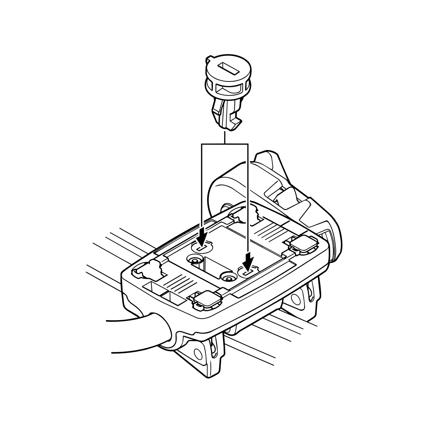 Thule Fastener / Lock cylinder 598001