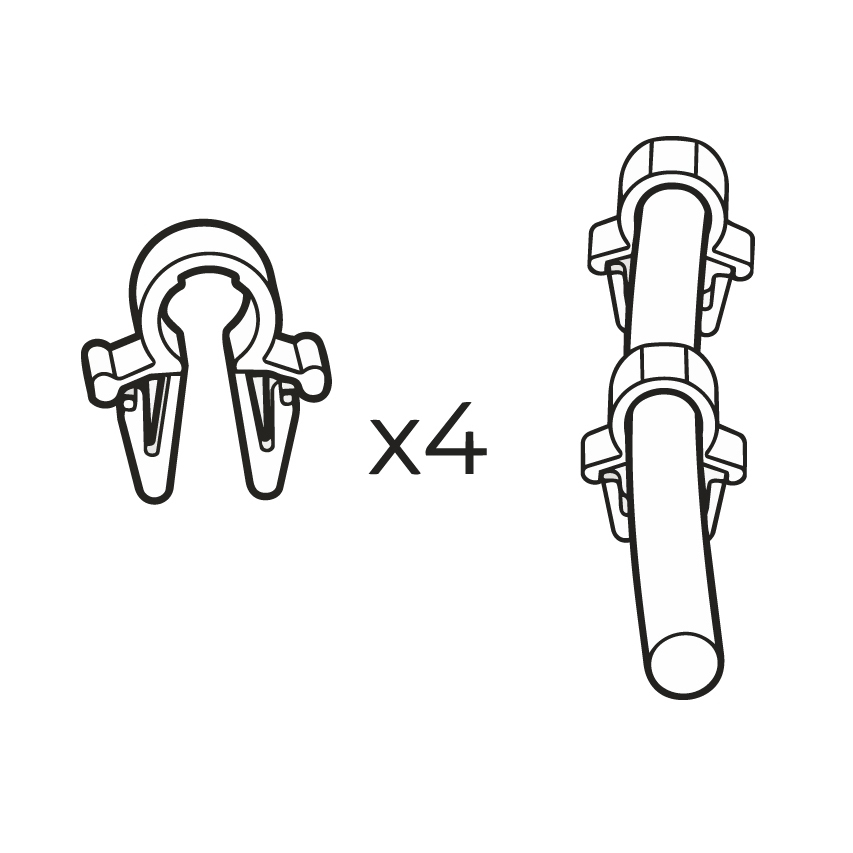 Thule Cable clip set t=3,5mm