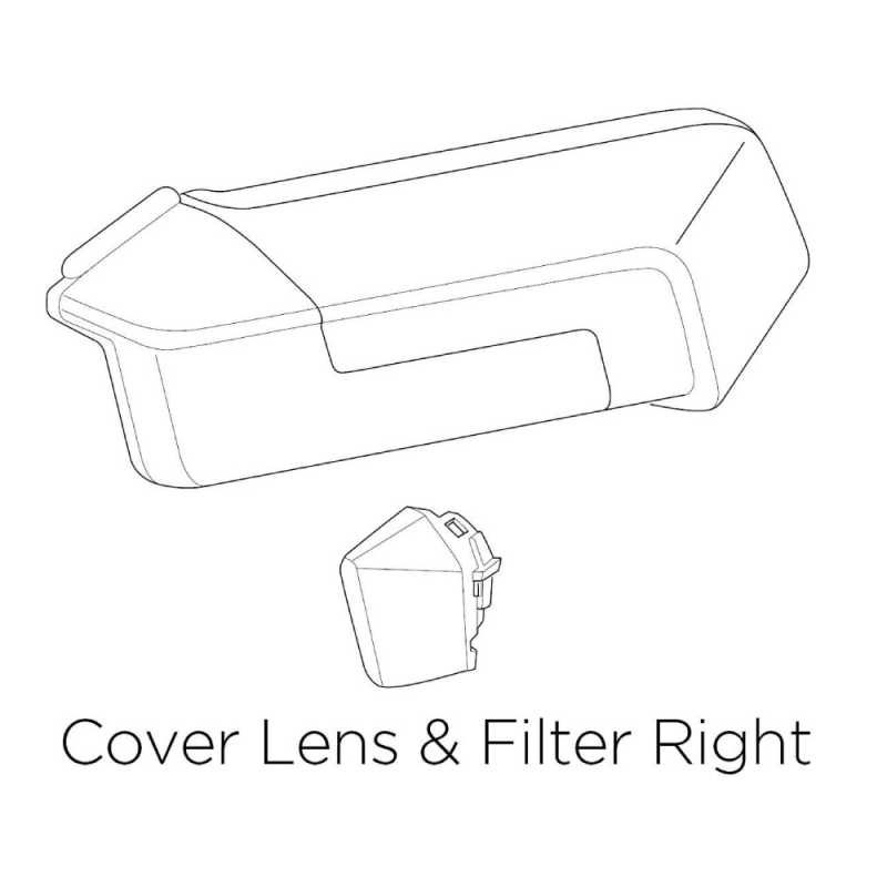 Cover lens & filters right